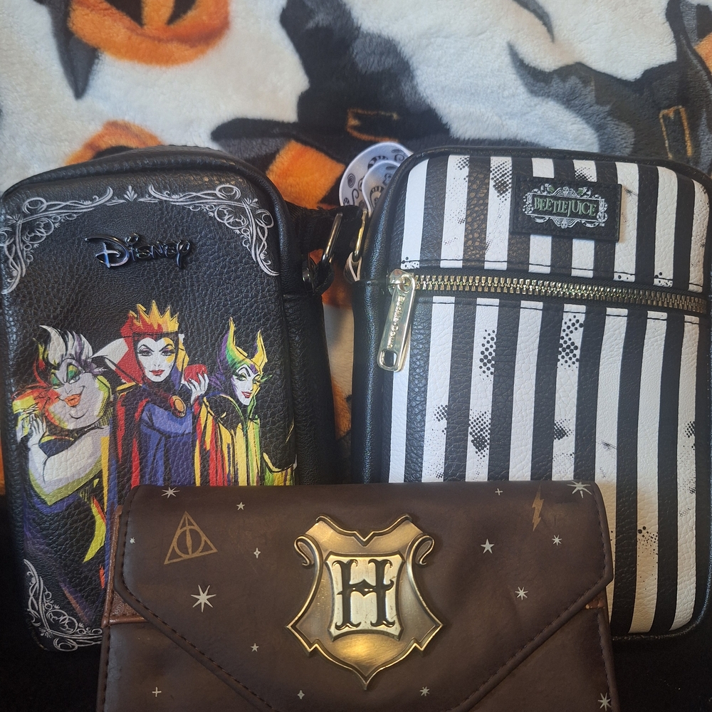 Disney Villains and Beetlejuice Bags